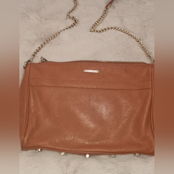 Rebecca Minkoff Leather Classic Casual Gold Hardwear Convertible Chain Crossbody - Picture 9 of 12